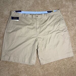 Polo Ralph Lauren Men’s‎ Shorts Big & Tall 52B Stretch Classic Fit Tan Chino 9"